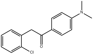 2-(2-CHLOROPHENYL)-1-[4-(DIMETHYLAMINO)PHENYL]-1-ETHANONE Structure