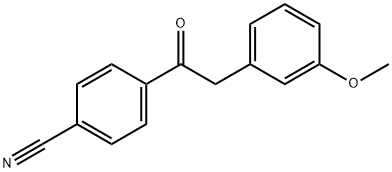 4'-CYANO-2-(3-METHOXYPHENYL)ACETOPHENONE Structure