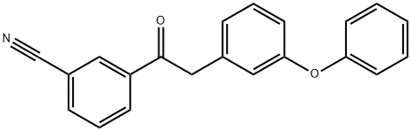 3-[2-(3-PHENOXYPHENYL)ACETYL]BENZONITRILE Structure