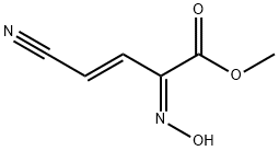 3-Butenoicacid,4-cyano-2-(hydroxyimino)-,methylester,(2Z,3E)-(9CI) Structure