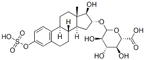 에스트리올3-설페이트16-글루쿠로나이드 구조식 이미지