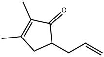 2-Cyclopenten-1-one, 2,3-dimethyl-5-(2-propenyl)- (9CI) Structure