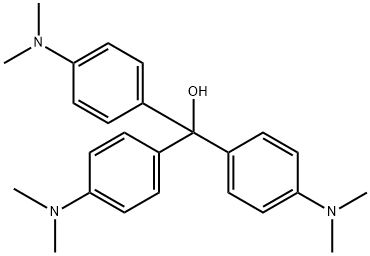4-(디메틸아미노)-α,α-비스[4-(디메틸아미노)페닐]벤젠메탄올 구조식 이미지