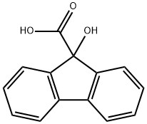 9-Hydroxy-9-fluorenecarboxylic acid  Structure