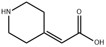 피페리딘-4-일리덴-아세트산 구조식 이미지