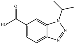 1-ISOPROPYL-1H-1,2,3-BENZOTRIAZOLE-5-CARBOXYLIC ACID 구조식 이미지