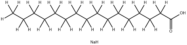 SODIUM HEXADECANOATE-D31 Structure