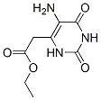 4-Pyrimidineacetic acid, 5-amino-1,2,3,6-tetrahydro-2,6-dioxo-, ethyl ester (9CI) Structure