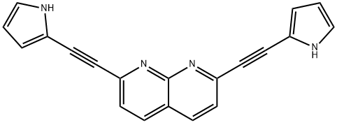 2,7-BIS-(1H-PYRROL-2-YL)ETHYNYL-1,8-NAPHTHRIDINE Structure