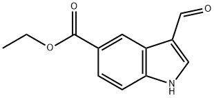 3-Formyl-5-ethoxycarbonyl-1H-indole Structure
