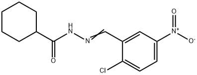 N'-{2-chloro-5-nitrobenzylidene}cyclohexanecarbohydrazide Structure