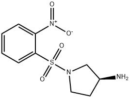 (S)-1-(2-NITRO-BENZENESULFONYL)-PYRROLIDIN-3-YLAMINE Structure