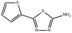 2-AMINO-5-(2-THIENYL)-1,3,4-THIADIAZOLE 구조식 이미지