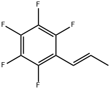 트랜스-1-(퍼플루오로페닐)프로프-1-엔,트랜스-1-(펜타플루오로페닐)프로프-1-엔 구조식 이미지