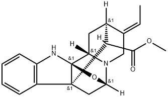 2α,5α-Epoxy-1,2-dihydroakuammilan-17-oic acid methyl ester 구조식 이미지