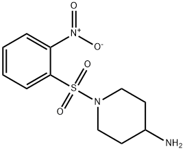 1-(2-니트로-벤젠설포닐)-피페리딘-4-일라민 구조식 이미지