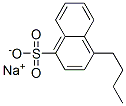 4-Butyl-1-naphthalenesulfonic acid sodium salt Structure