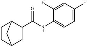 Bicyclo[2.2.1]heptane-2-carboxamide, N-(2,4-difluorophenyl)- (9CI) Structure