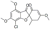 4,4',6-Trimethoxy-6'-methyl-7-chlorospiro[benzofuran-2(3H),1'-[3]cyclohexene]-2',3-dione 구조식 이미지