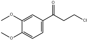 3-클로로-1-(3,4-디메톡시페닐)프로판-1-온 구조식 이미지