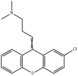 2-CHLORO-9-(3-DIMETHYLAMINOPROPYLIDENE)THIOXANTHENE 구조식 이미지