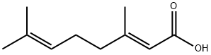 2,6-Octadienoic acid, 3,7-dimethyl-, (E)- Structure