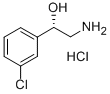 (S)-2-Amino-1-(3-chlorophenyl)ethanol hydrochloride 구조식 이미지