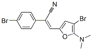 벤젠아세토니트릴,4-브로모-알파-[[4-브로모-5-(디메틸아미노)-2-푸라닐]메틸렌]- 구조식 이미지