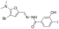벤조산,3-히드록시-4-요오도-,[[4-브로모-5-(디메틸아미노)-2-푸라닐]메틸렌]히드라지드(9CI) 구조식 이미지