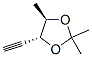 1,3-Dioxolane, 4-ethynyl-2,2,5-trimethyl-, (4R,5R)- (9CI) Structure