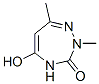 3H-1,2,4-Triazepin-3-one, 2,4-dihydro-5-hydroxy-2,7-dimethyl- (9CI) Structure