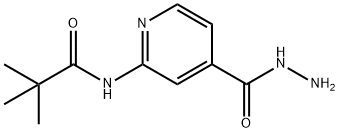 N-(4-HYDRAZINOCARBONYL-PYRIDIN-2-YL)-2,2-DIMETHYL-PROPIONAMIDE Structure