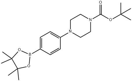 4-(4-TERT-BUTOXYCARBONYLPIPERAZINYL)PHENYLBORONIC ACID, PINACOL ESTER Structure