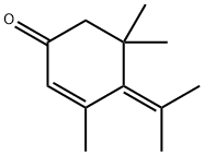 3,5,5-Trimethyl-4-(1-methylethylidene)-2-cyclohexen-1-one Structure