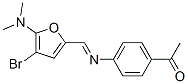 Ethanone,  1-[4-[[[4-bromo-5-(dimethylamino)-2-furanyl]methylene]amino]phenyl]- 구조식 이미지