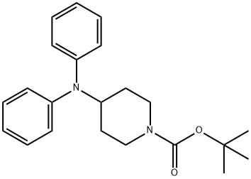 TERT-BUTYL 4-(DIPHENYLAMINO)PIPERIDINE-1-CARBOXYLATE Structure