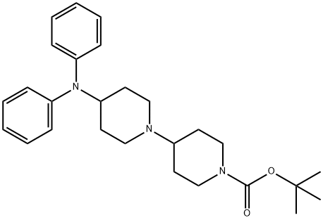 TERT-BUTYL 4-(4-(DIPHENYLAMINO)PIPERIDIN-1-YL)PIPERIDINE-1-CARBOXYLATE Structure