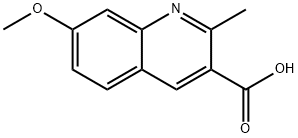 7-METHOXY-2-METHYLQUINOLINE-3-CARBOXYLIC ACID Structure