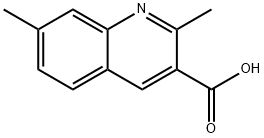 2,7-디메틸퀴놀린-3-카르복실산 구조식 이미지