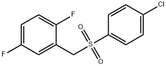 2-((4-chlorophenylsulfonyl)methyl)-1,4-difluorobenzene 구조식 이미지