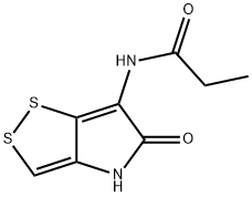 N-(4,5-Dihydro-5-oxo-1,2-dithiolo[4,3-b]pyrrol-6-yl)propanamide Structure