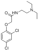 2-(2,4-Dichlorophenoxy)-N-(2-(diethylamino)ethyl)acetamide Structure