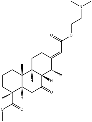 (4bα,8aβ,10aα)-7-[(E)-2-[2-(Dimethylamino)ethoxy]-2-oxoethylidene]tetradecahydro-1α,4aβ,8α-trimethyl-9-oxo-1β-phenanthrenecarboxylic acid methyl ester 구조식 이미지