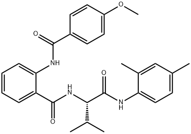 Benzamide, N-[(1S)-1-[[(2,4-dimethylphenyl)amino]carbonyl]-2-methylpropyl]-2-[(4-methoxybenzoyl)amino]- (9CI) Structure