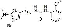 Hydrazinecarboxamide,  2-[[4-bromo-5-(dimethylamino)-2-furanyl]methylene]-N-(2-methoxyphenyl)- Structure