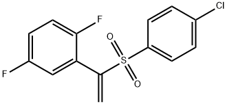 2-(1-(4-chlorophenylsulfonyl)vinyl)-1,4-difluorobenzene 구조식 이미지