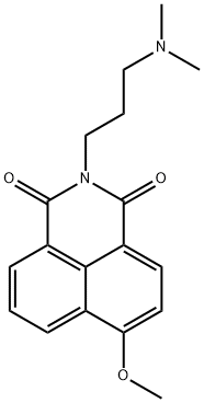 4-메톡시-3-(디메틸아미노프로필)나프탈이미드 구조식 이미지
