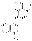 1,1'-DIETHYL-4,4'-CYANINE IODIDE 구조식 이미지