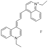 1,1'-DIETHYL-4,4'-CARBOCYANINE IODIDE Structure