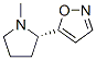 Isoxazole, 5-[(2S)-1-methyl-2-pyrrolidinyl]- (9CI) 구조식 이미지